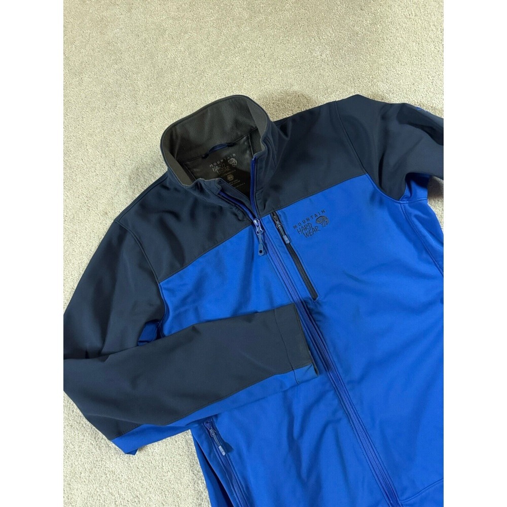 Mountain Hardwear Men's Paladin Blue Full Zip Softshell Jacket (Size M)